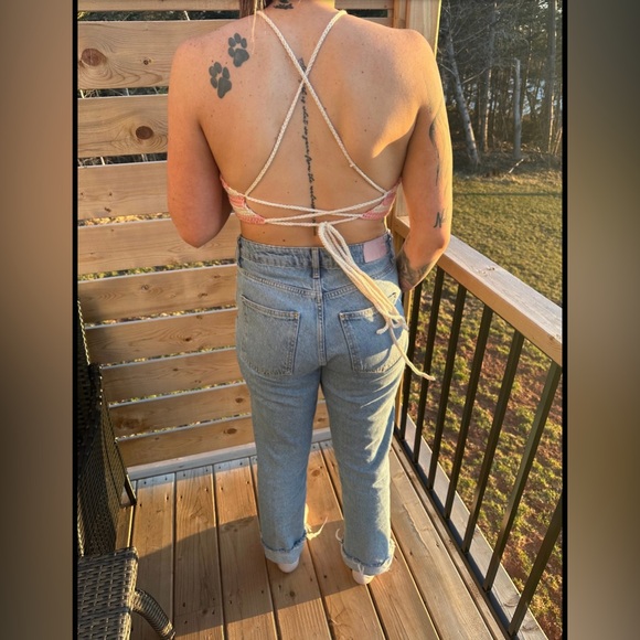 Hand crochet halter top - Picture 4 of 4